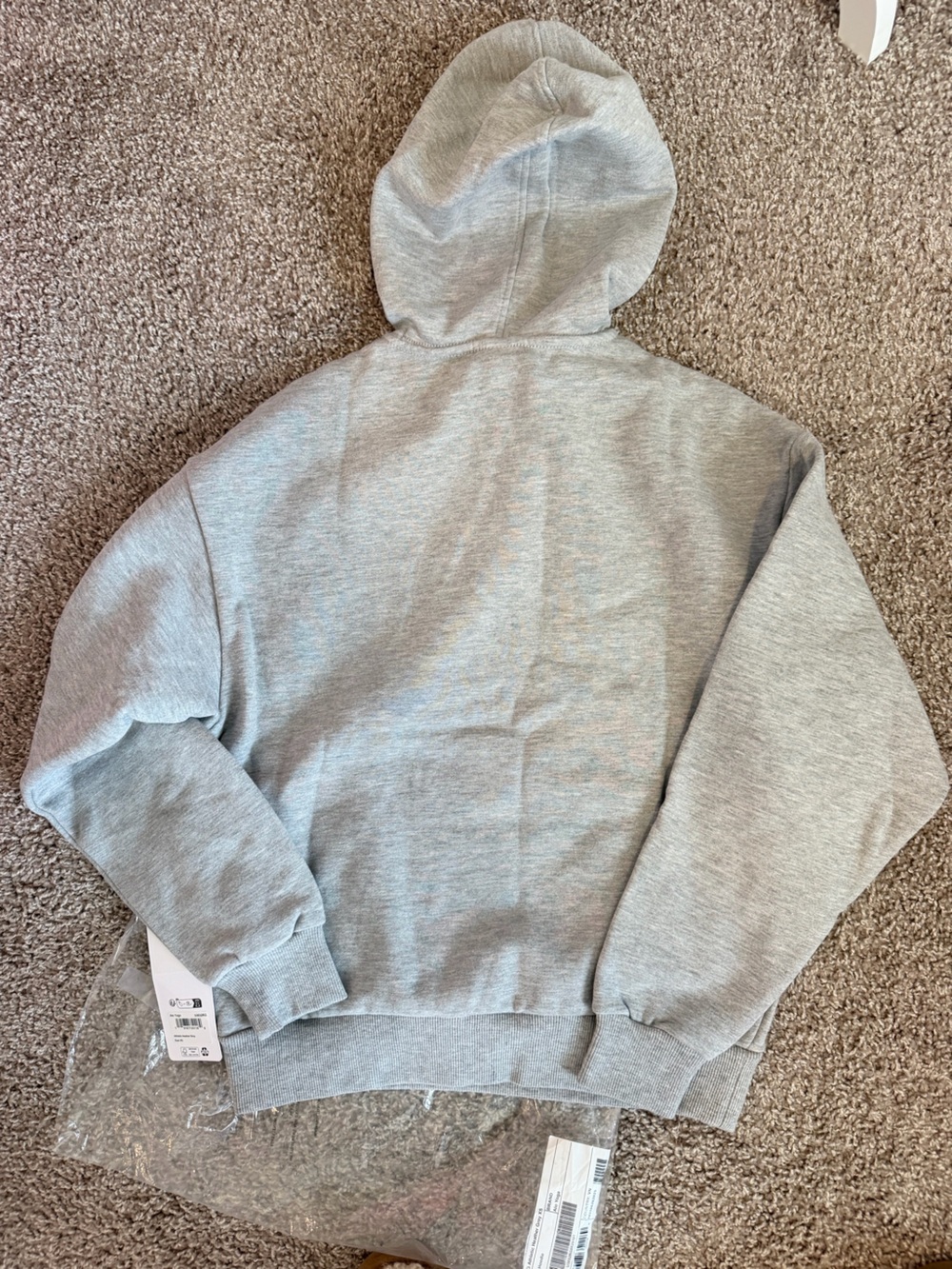 NWT Alo Accolade gray hoodie relaxed fit size xs unisex - Picture 7 of 11